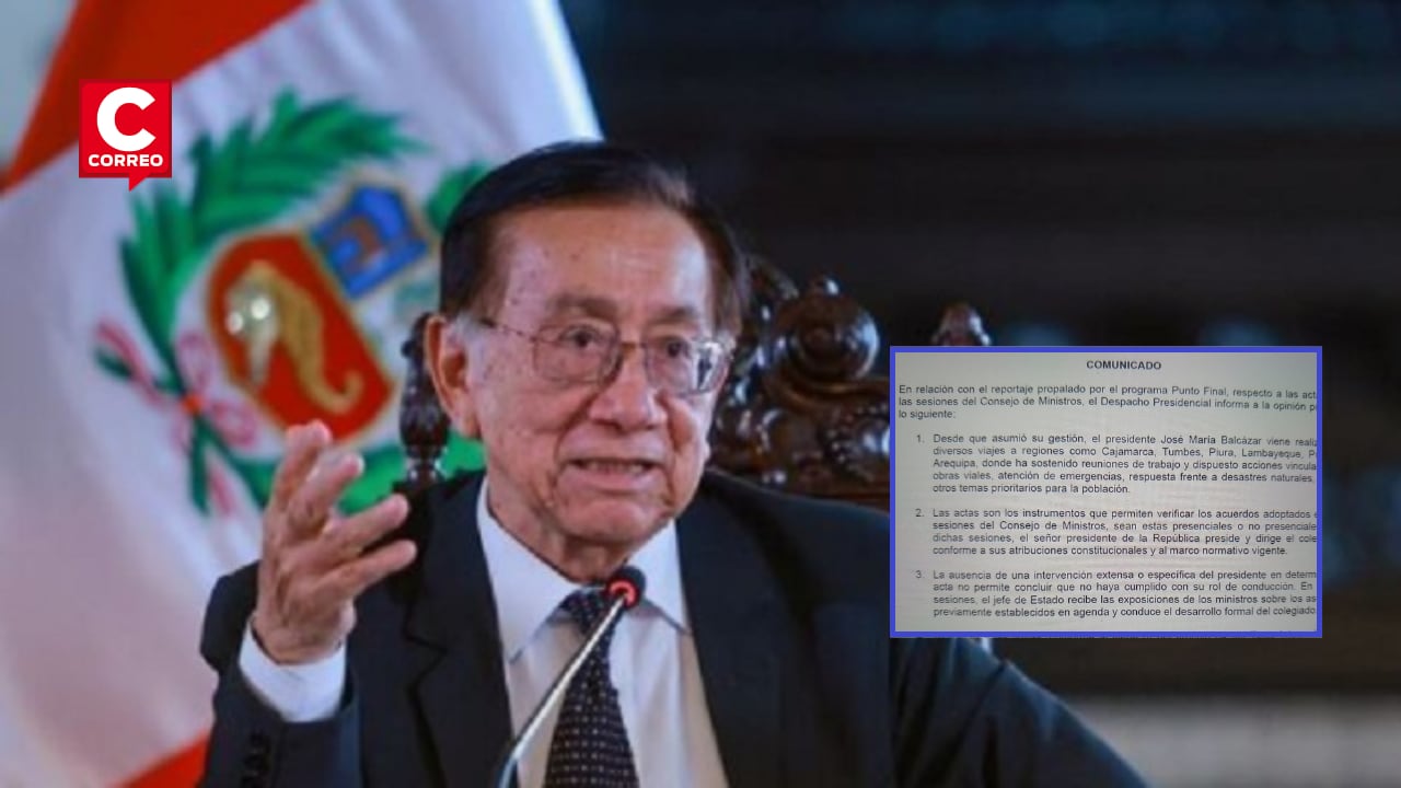 Presidente José María Balcázar no firmó actas. (Foto: Presidencia)