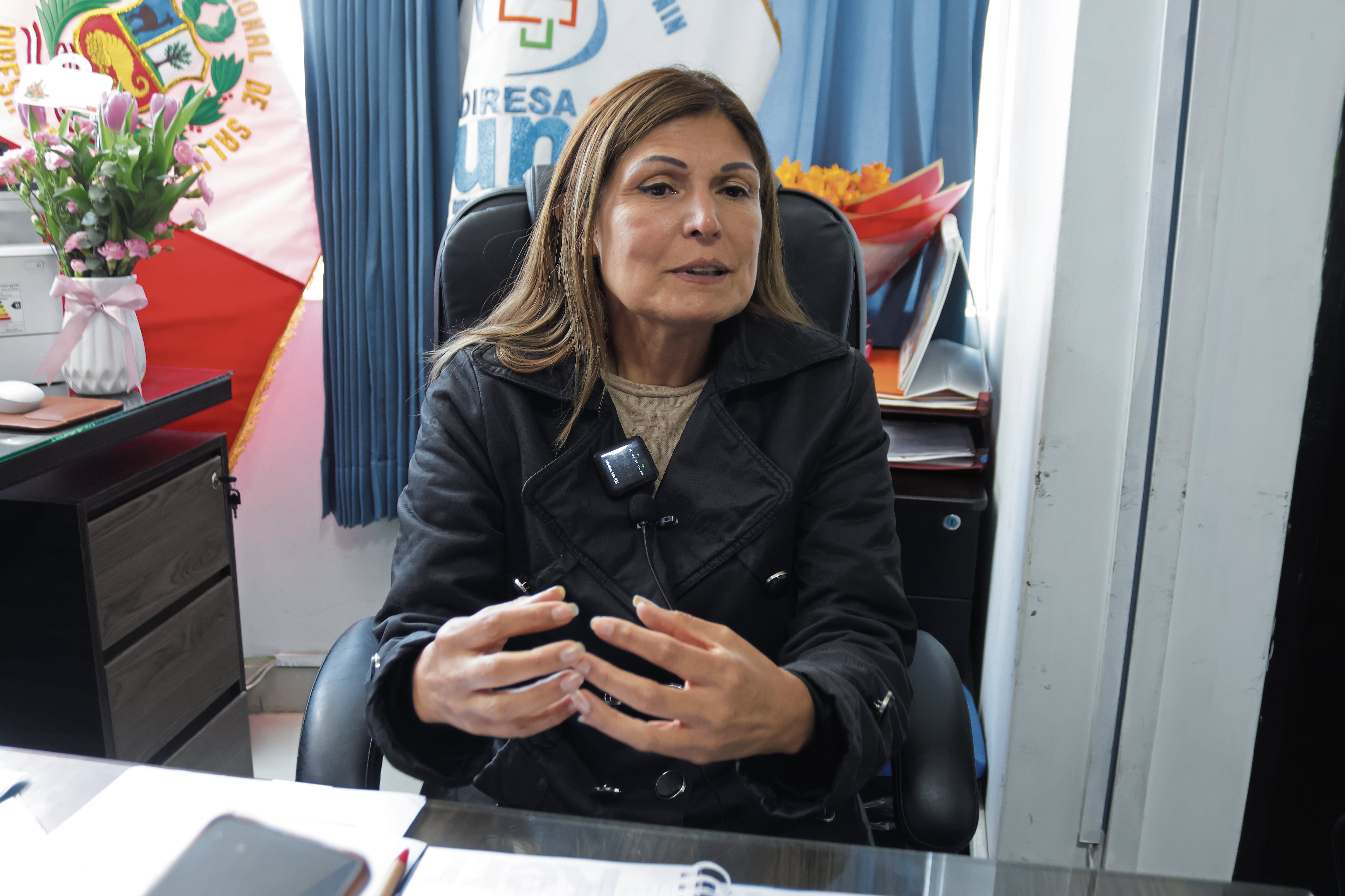 Directora de Diresa Junín: María García / Foto: Adrian Zorrilla