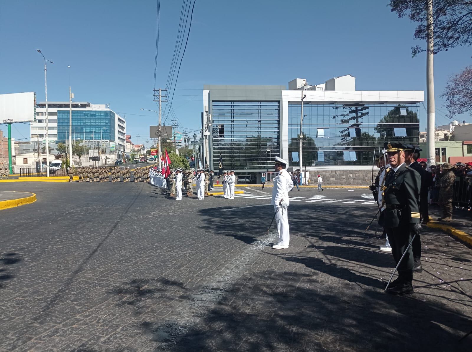 Ceremonia es organizada por la Marina de Guerra del Perú en Arequipa. (Foto: Yorch Huamaní)