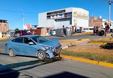 Arequipa: Choque entre minivan y auto deja una persona herida en Socabaya