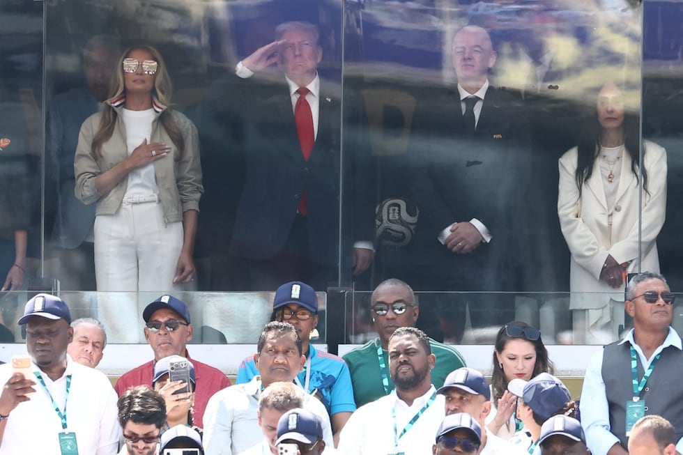 Donald Trump, presidente e EE.UU., estuvo presente en la final