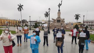 Profesionales de la salud advierten con huelga por falta de pago del bono Covid-19 en La Libertad