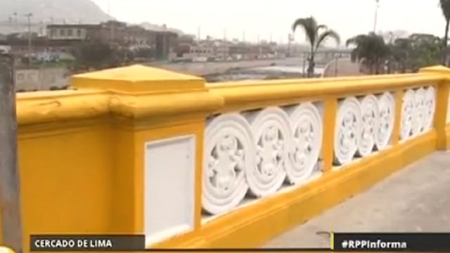 ​Luis Castañeda: pintan de amarillo muros del puente Trujillo (VIDEO)
