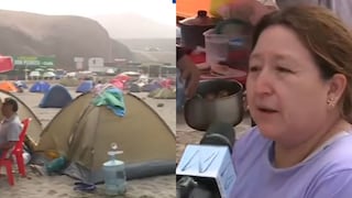 “Hay más familias y menos muchachos con ganas de vivir la vida loca”: personas acampan en la playa León Dormido