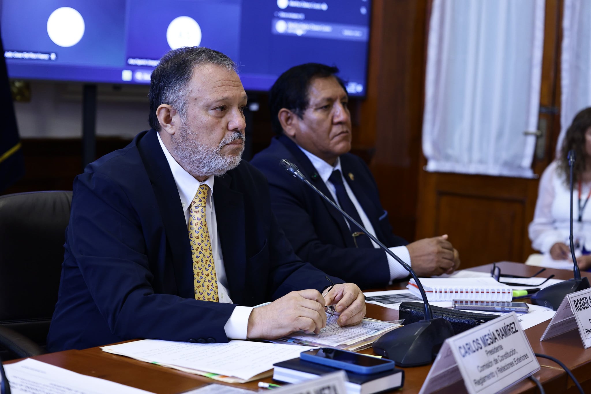 Carlos Mesía de Fuerza Popular preside la Comisión de Constitución del Senado. (Foto: Congreso)