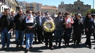 Santos lidera marcha en pleno estado de emergencia en Cajamarca