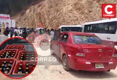 Huancayo: Bloquean paso de cervezas, plástico y vidrios al nevado Huaytapallana (VIDEO)