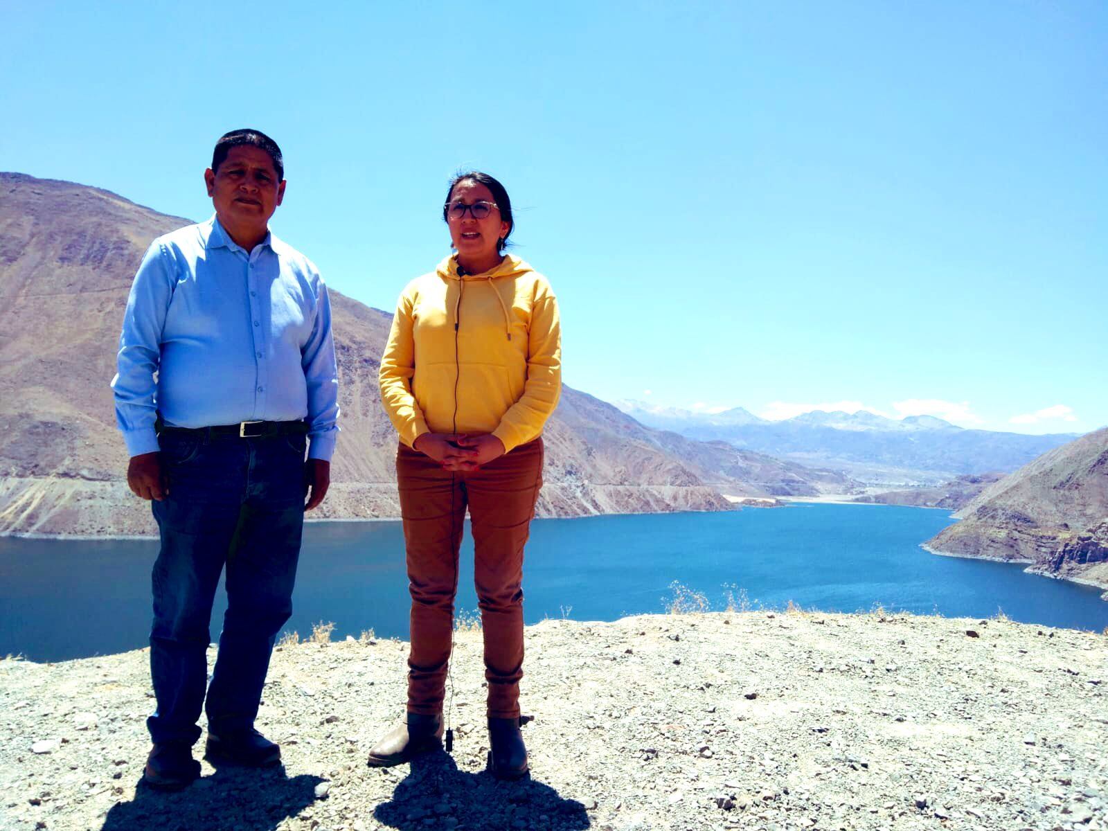 Una comitiva de autoridades visitó la laguna de Aricota en la provincia de Candarave. (Foto: Difusión)