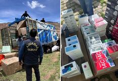 Sunat incautó mercancía valorizada en 4 millones de soles en la frontera norte de Puno