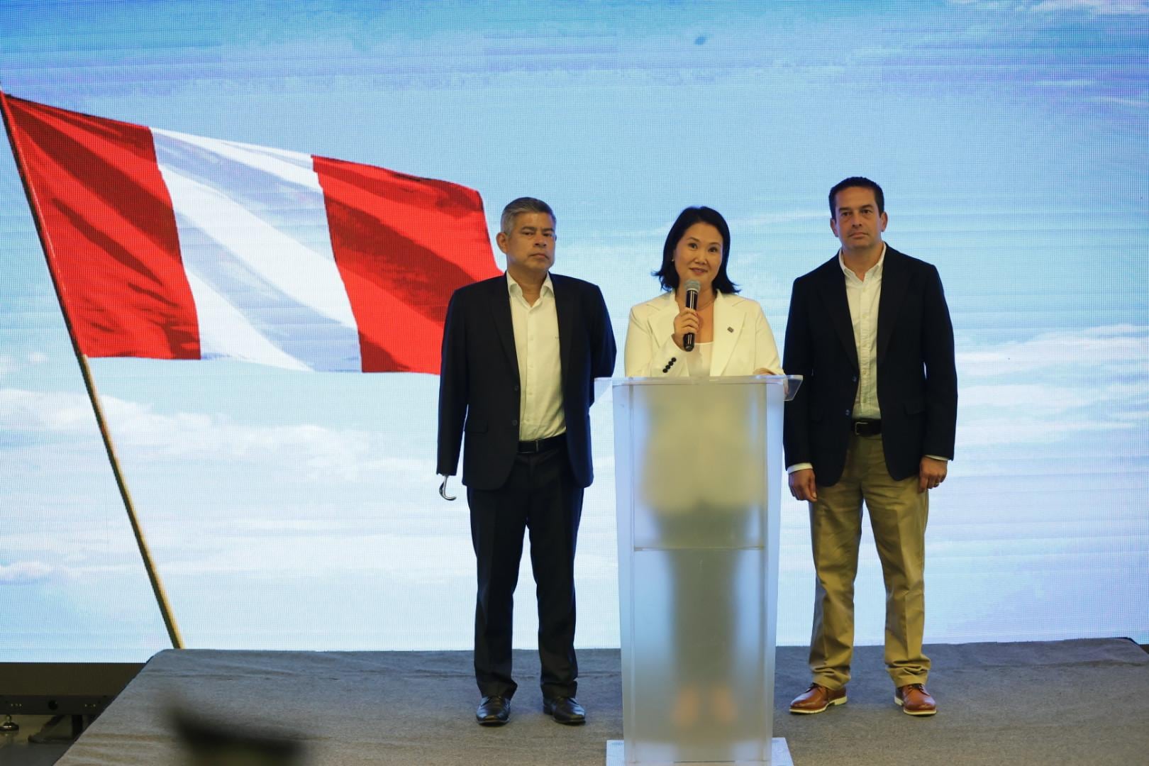 La candidata de Fuerza Popular agradeció el respaldo ciudadano, lamentó incidentes durante la jornada electoral y afirmó que los resultados iniciales son positivos para el país. (Foto: Hugo Pérez/GEC)