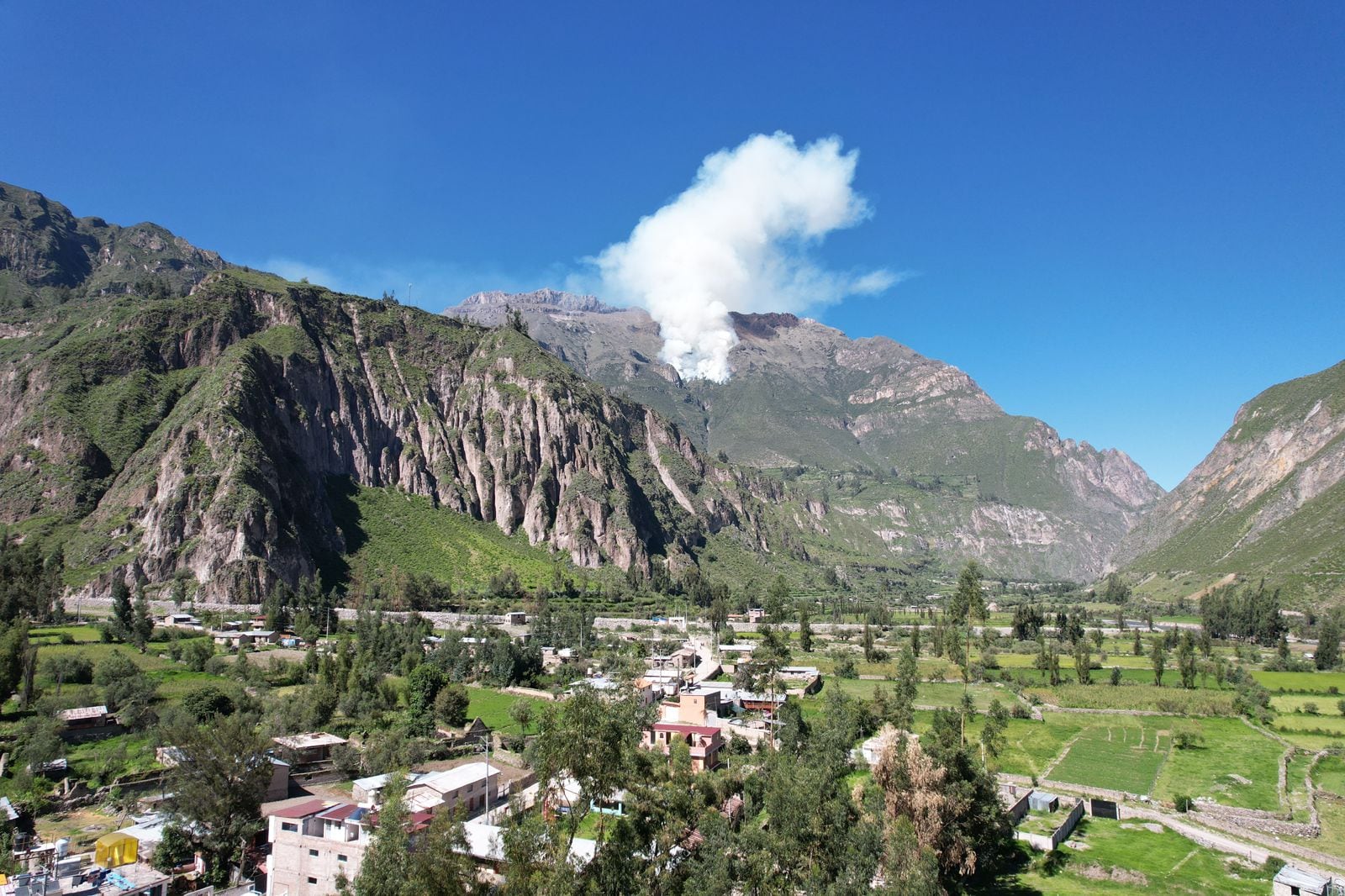 Incendio forestal será controlado por los trabajadores municipales (Foto: Municipalidad de Alca)