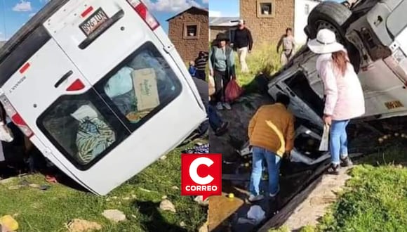 Más de diez heridos tras choque de combi y camión en la vía Interoceánica, en LA provincia de Azángaro, en Puno.