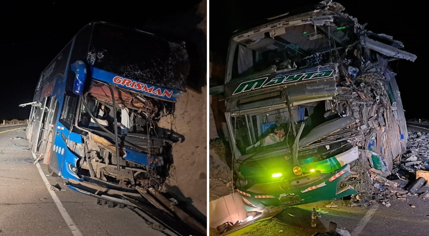 Tres muertos y varios heridos en choque de buses en la ruta Tacna-Puno