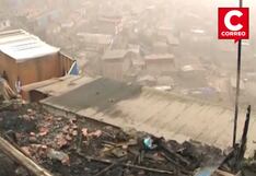 Incendio consume viviendas en asentamiento humano de Villa María del Triunfo (VIDEO)