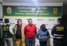 Caen tres personas con 848 ketes de droga en operativo en Huánuco