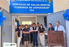 Ica: nuevo servicio de salud mental en el penal de Cachiche