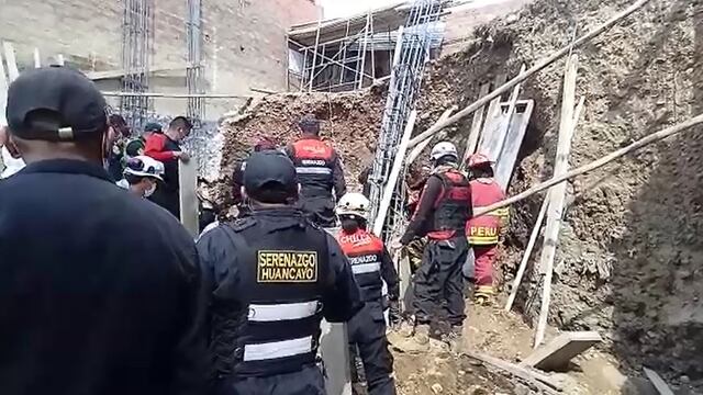 Padre de cinco hijos muere enterrado por derrumbe en Huancayo (VIDEO)