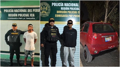 Policía captura a sujetos con requisitorias y en otro operativo recuperan auto hurtado