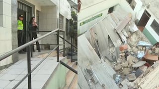 El Agustino: Derrumbe provocó colapso del techo de comisaría San Pedro