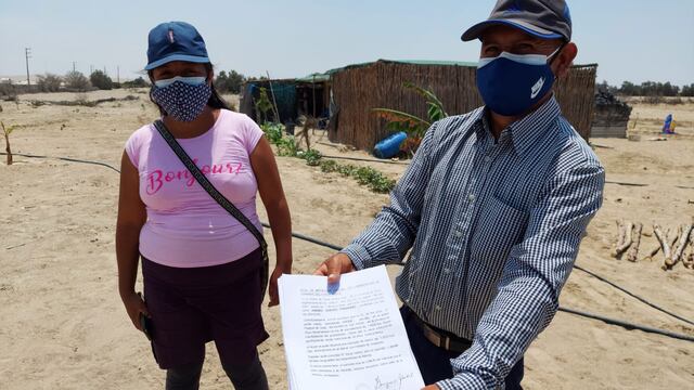 Pisco: Agricultor denuncia que privado pretende desalojarlo de su terreno