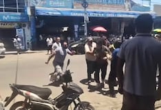 Arequipa: Choferes de minivan protagonizan violenta pelea por pasajeros en Camaná (VIDEO)