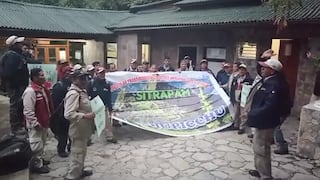 Protesta en la puerta de ingreso a Machu Picchu (VIDEO)