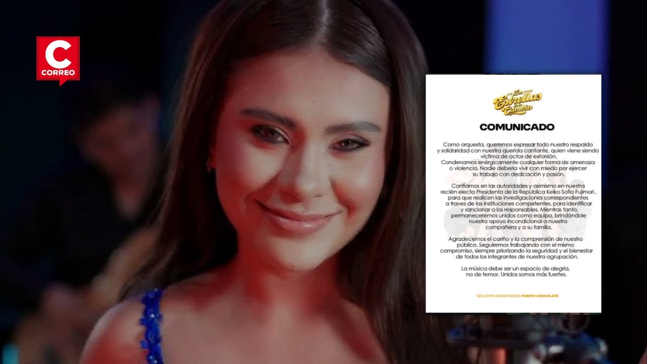 Las Estrellas de la Cumbia piden acción de autoridades tras amenazas contra cantante Thamara Gómez. Composición: Diario Correo.