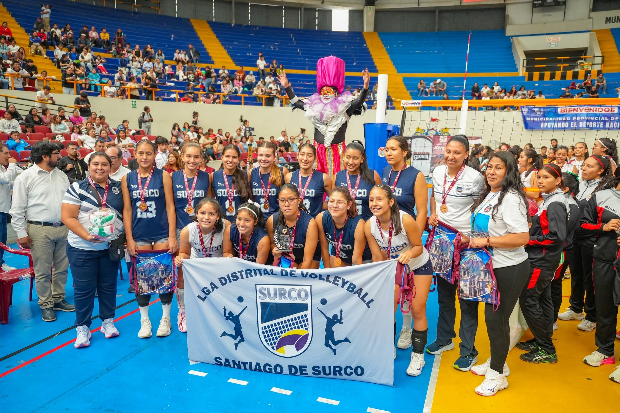 Surco es tercer lugar en XVIII Campeonato Nacional de Vóley Femenino U-15. Foto: Gobierno Regional de Arequipa.