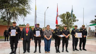 Reconocen a 50 policías por su labor contra la delincuencia y el crimen en Ica