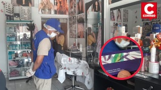 Huancayo: Decomisan tintes vencidos y sancionan a barberías, en Chilca