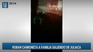 Familia sufre el robo de su camioneta por supuestos manifestantes en Juliaca: “¿Por qué son así?” 