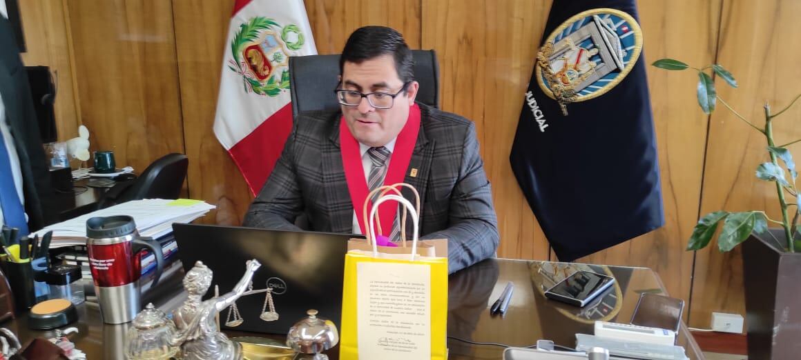 Presidente de la Corte Superior de Justicia de Arequipa, César De la Cuba. Foto: Nelly Hancco.