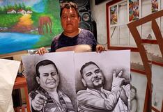 El “Rey del carboncillo” pintará a los artistas de la cumbia piurana
