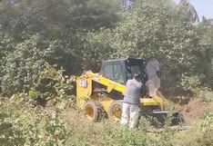 Lambayeque: Usan maquinaria de municipio de Motupe en área privada