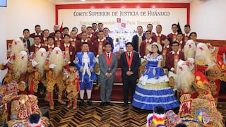 Trabajadores del Poder Judicial bailan negritos por fe, cultura y tradición en Huánuco