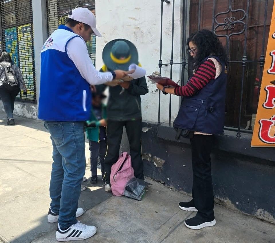 Trabajo infantil en Cercado de Arequipa. Foto: MPA.