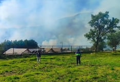 Incendio forestal en Sogay, Yarabamba