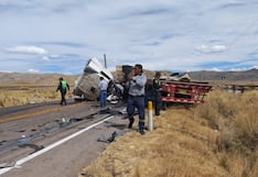 Choque entre dos tráileres en la carretera Juliaca-Arequipa deja varios heridos