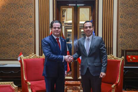 José Jerí recibe cartas credenciales del nuevo embajador de Estados Unidos en el Perú