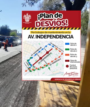 Nuevamente cerrarán la avenida Independencia, en el Cercado de Arequipa. Foto: GEC.