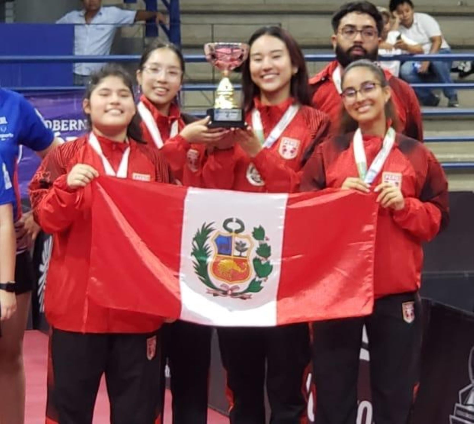 Equipo femenino de tenis de mesa U19 consiguió un cupo a los Juegos Panamericanos Junior. Foto: Andina.