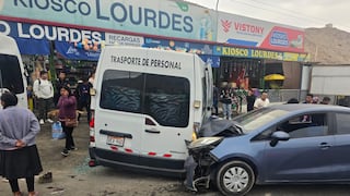 Arequipa: Choque múltiple deja un herido en la Panamericana Sur, en Islay