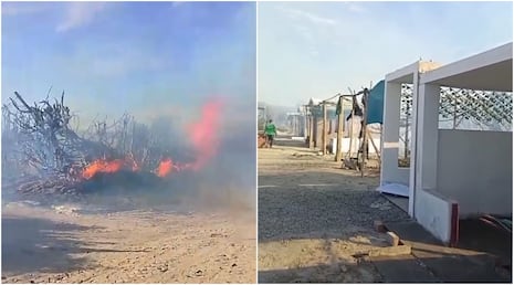 Ica: incendio causa daños en cementerio y campo agrícola en Pachacútec