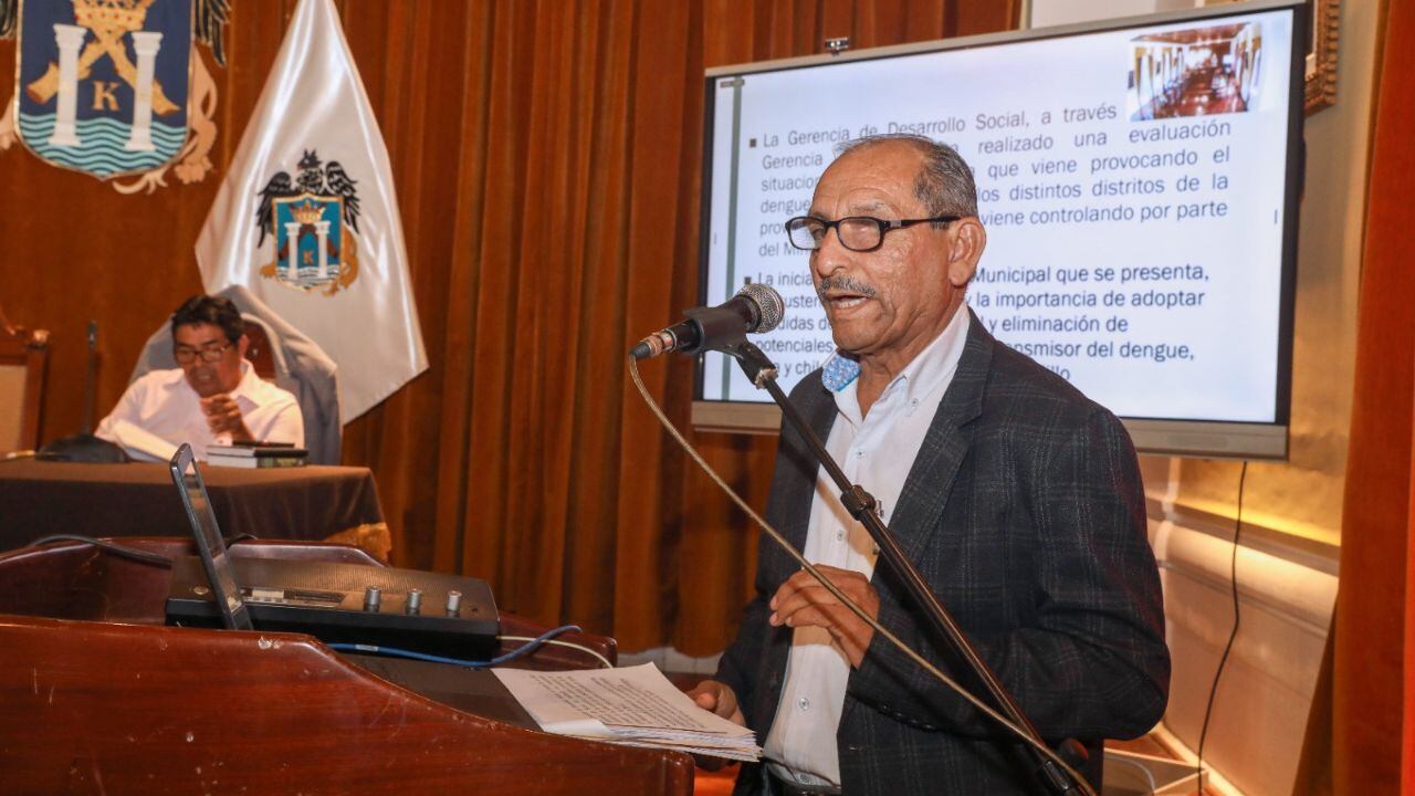 El Concejo Provincial de Trujillo aprobó el proyecto que establece medidas de prevención, control y eliminación de potenciales criaderos del vector.