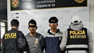 Trujillo: Tras persecución intervienen a “Los Menorcitos de Los Pulpos”