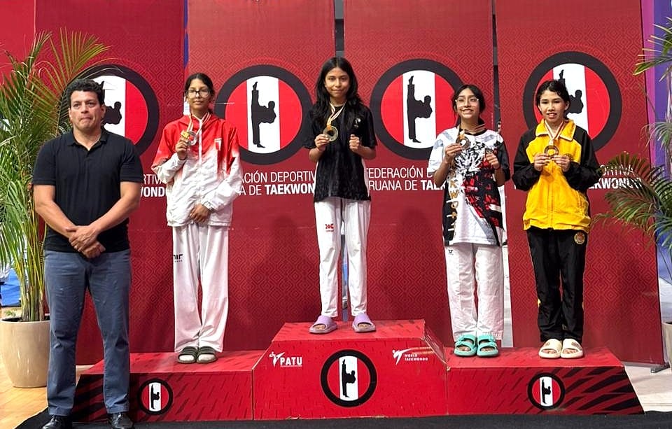 Samantha Perea gana medalla de oro en ranking nacional de taekwondo. Foto: GEC.