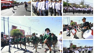 Escolares de Socabaya demostraron patriotismo y gallardía en desfile