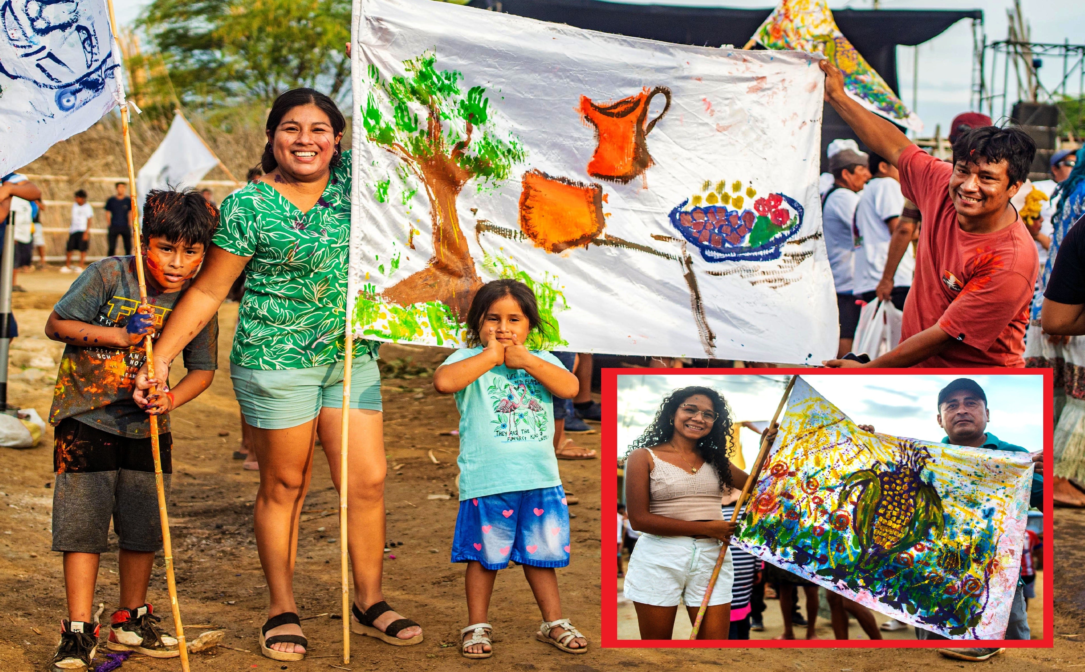 Performance “Agua y Barro” transformó escenas cotidianas del campo en lienzos vivos.