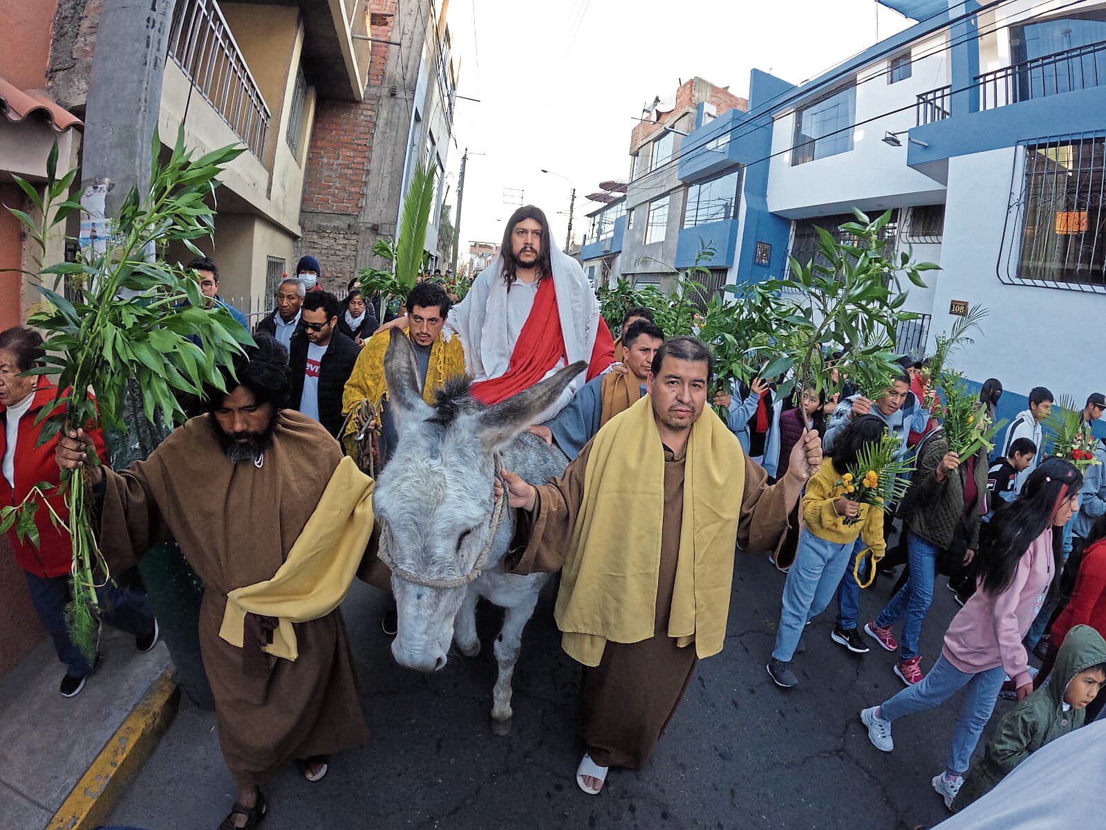 Jesús se alzó en un ingreso triunfal a Jerusalén, aclamado como el Mesías. Foto: GEC