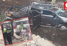 Huancayo: Camioneta vuelca al río Shullcas, muere padre y dos mujeres se salvan